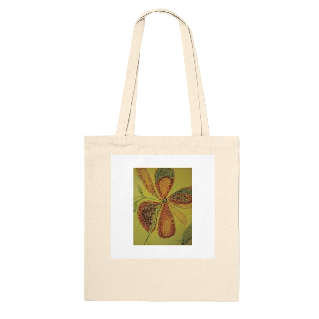 Flower Power by NICE VIBES! Premium Tote Bag Natural